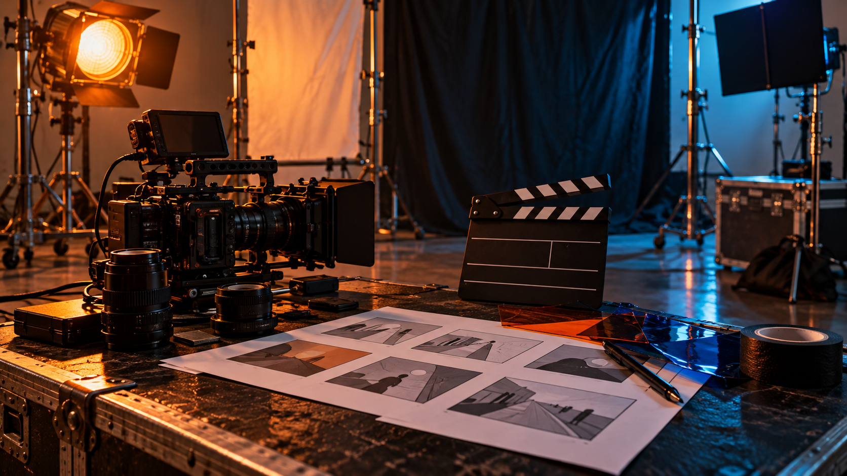 Equipo de producción audiovisual y material de storytelling