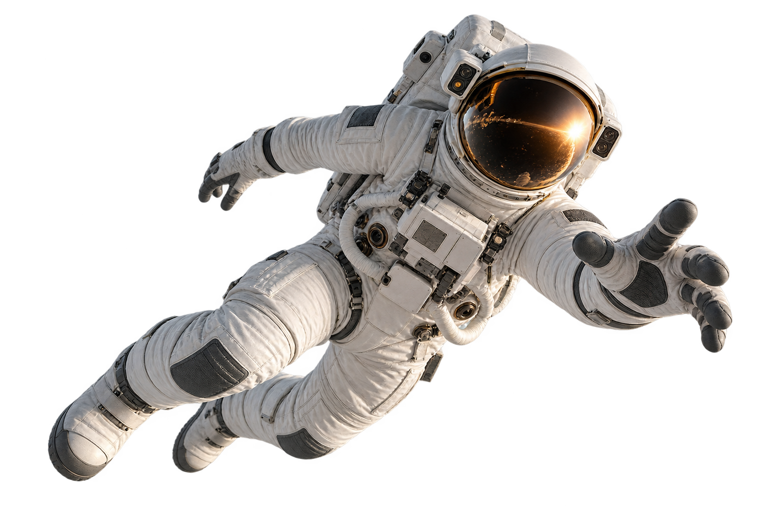 Astronauta flotando en el espacio