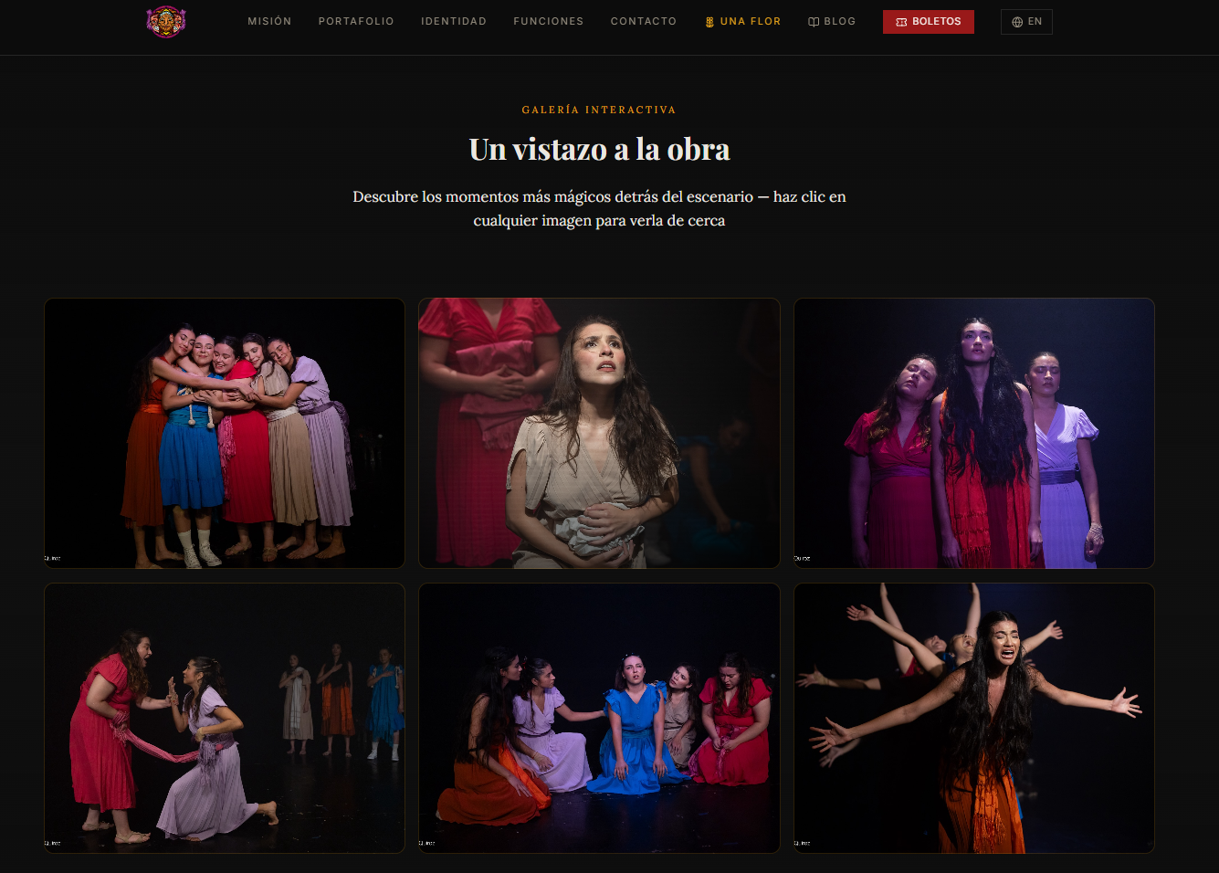 Galería interactiva de escenas de Caeya Celestina