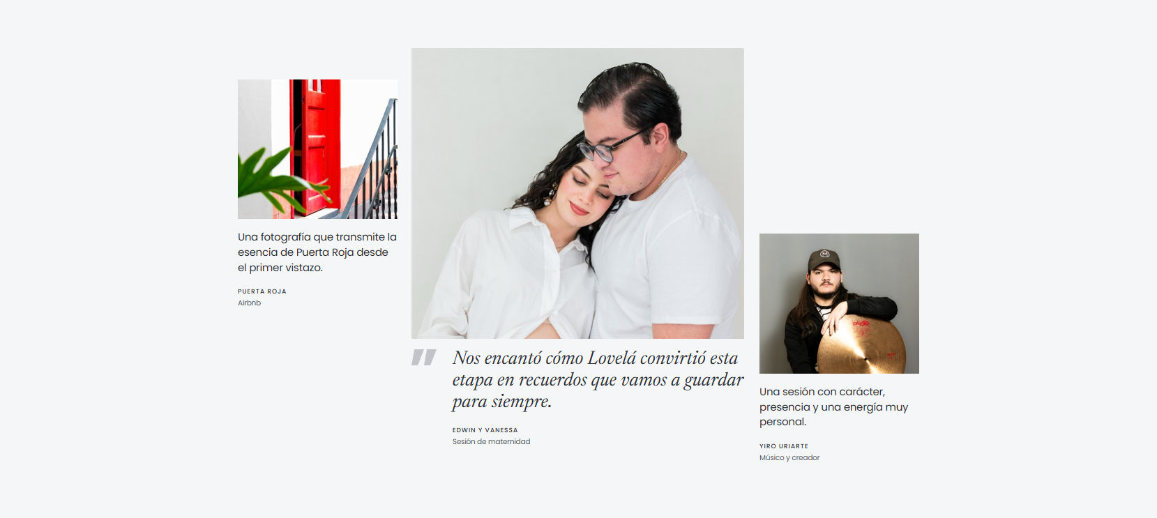 Historias y testimonios fotográficos de Lovela